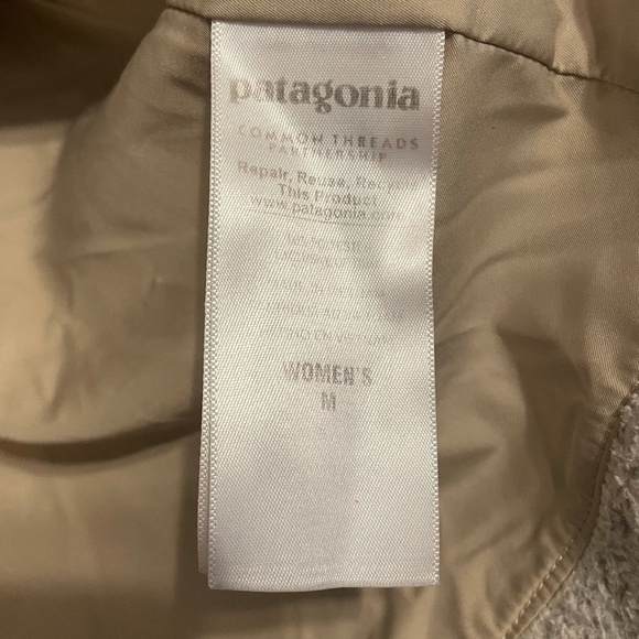 Patagonia Shearling Teddy Mock Neck Zip Front Jacket Size M - Picture 6 of 7